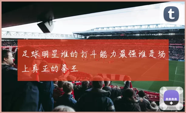 足球明星谁的打斗能力最强谁是场上真正的拳王